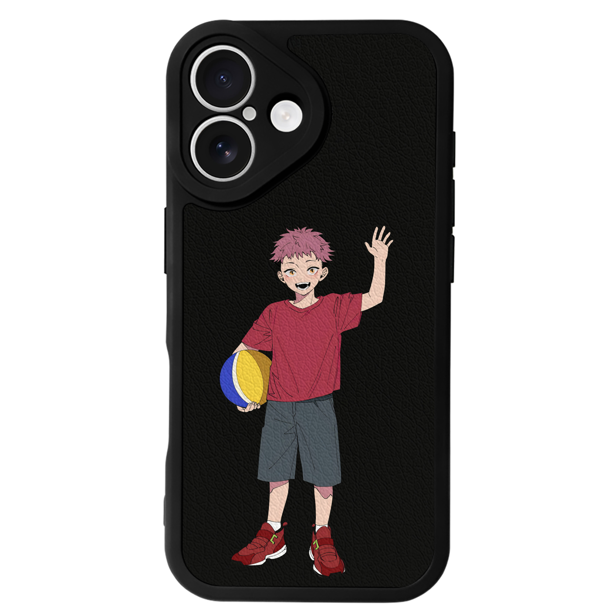 （画像用） 呪術廻戦 Jujutsu Kaisen 【iPhone 16シリーズ対応】シリコンスマホケース（レザー調） 材質：シリコン
